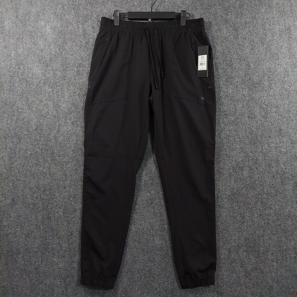 LEG3ND Pants Mens M Black Lightweight Microfiber Joggers Stretch Travel 30x30